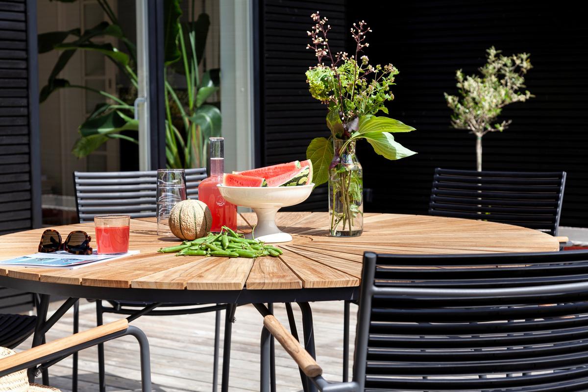 Gartensessel Stapelbar Mood Classic Kunststoff - Anthrazit/Schwarz, KONVENTIONELL, Holz/Kunststoff (60/84/56cm) - Gardenson