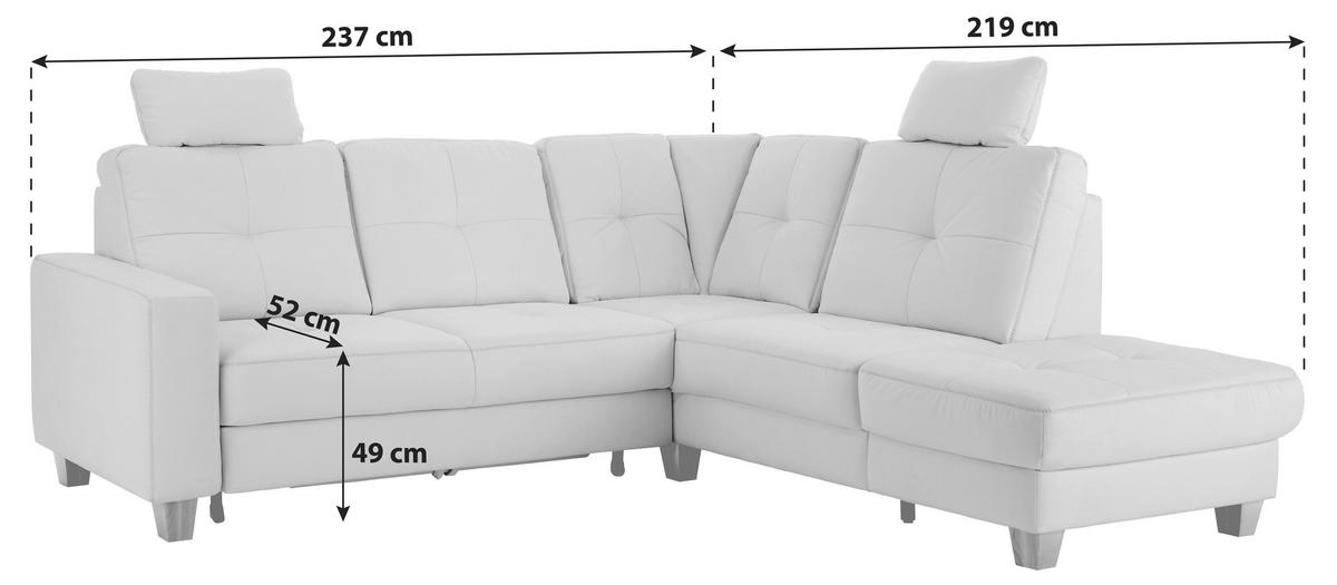 Rohová sedačka VARESE, pravá, antracitová - čierna/antracitová, Modern, kov/textil (237/219cm) - James Wood