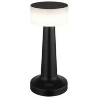 Led-tischleuchte Win - Opal/Schwarz, MODERN, Kunststoff (9,5/21,5cm) - Luca Bessoni