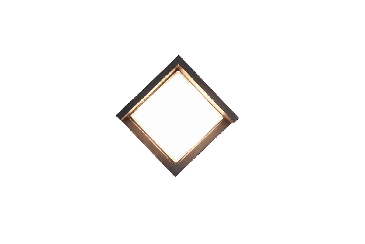 AUßENWANDLEUCHTE Outdoor, 3000K, warmweiß - Schwarz/Weiß, Design, Kunststoff (15/15/10cm)