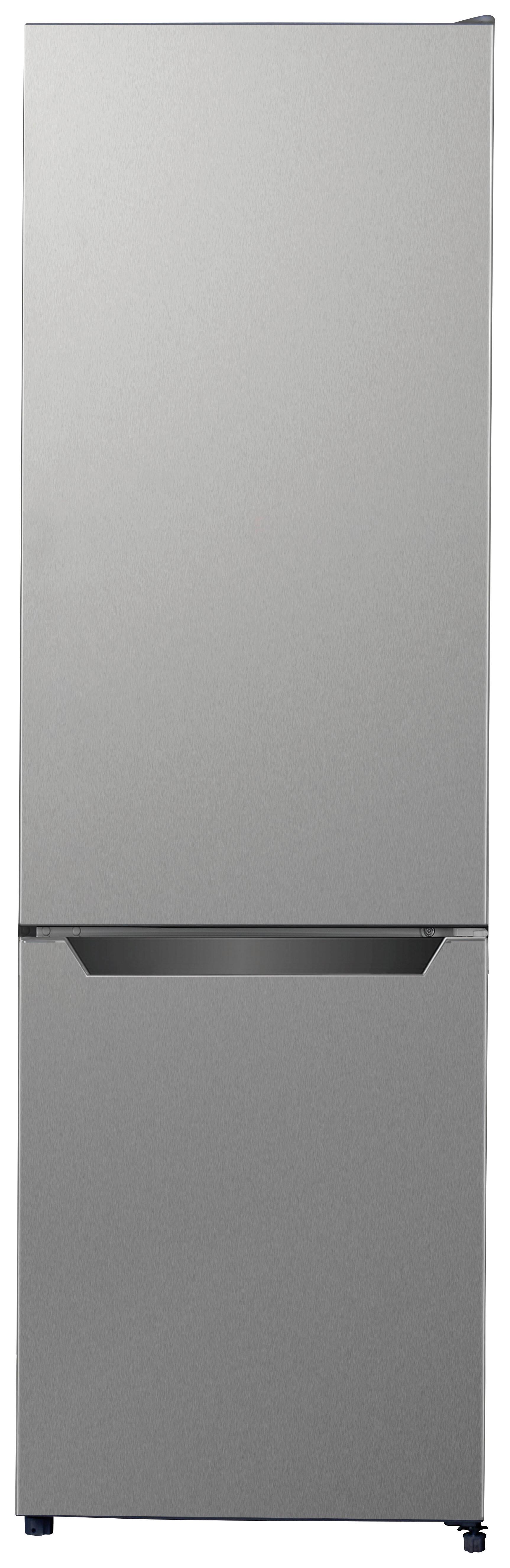 KÜHL-GEFRIER-KOMBINATION Silberfarben B: 54cm - Silberfarben, Basics, Glas/Kunststoff (54/176/55cm) - Respekta