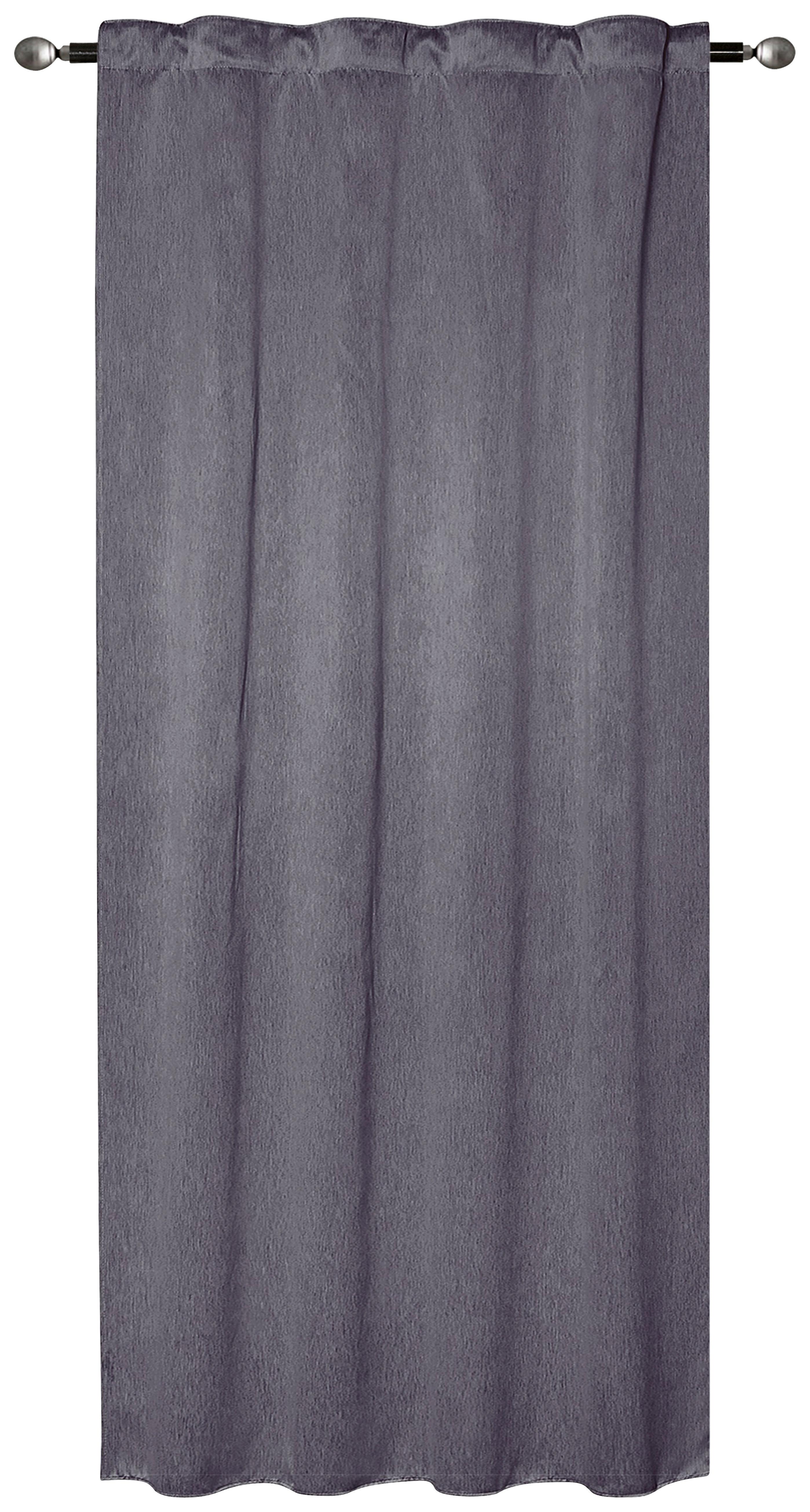 Verdunkelungsvorhang Mara - Anthrazit, ROMANTIK / LANDHAUS, Textil (135/175cm) - James Wood