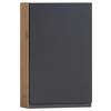 Hängeschrank Verese B: 40 cm Grau/Eiche Wotan - Eiche Wotan/Grau, MODERN, Holzwerkstoff (40/64/20cm) - Held