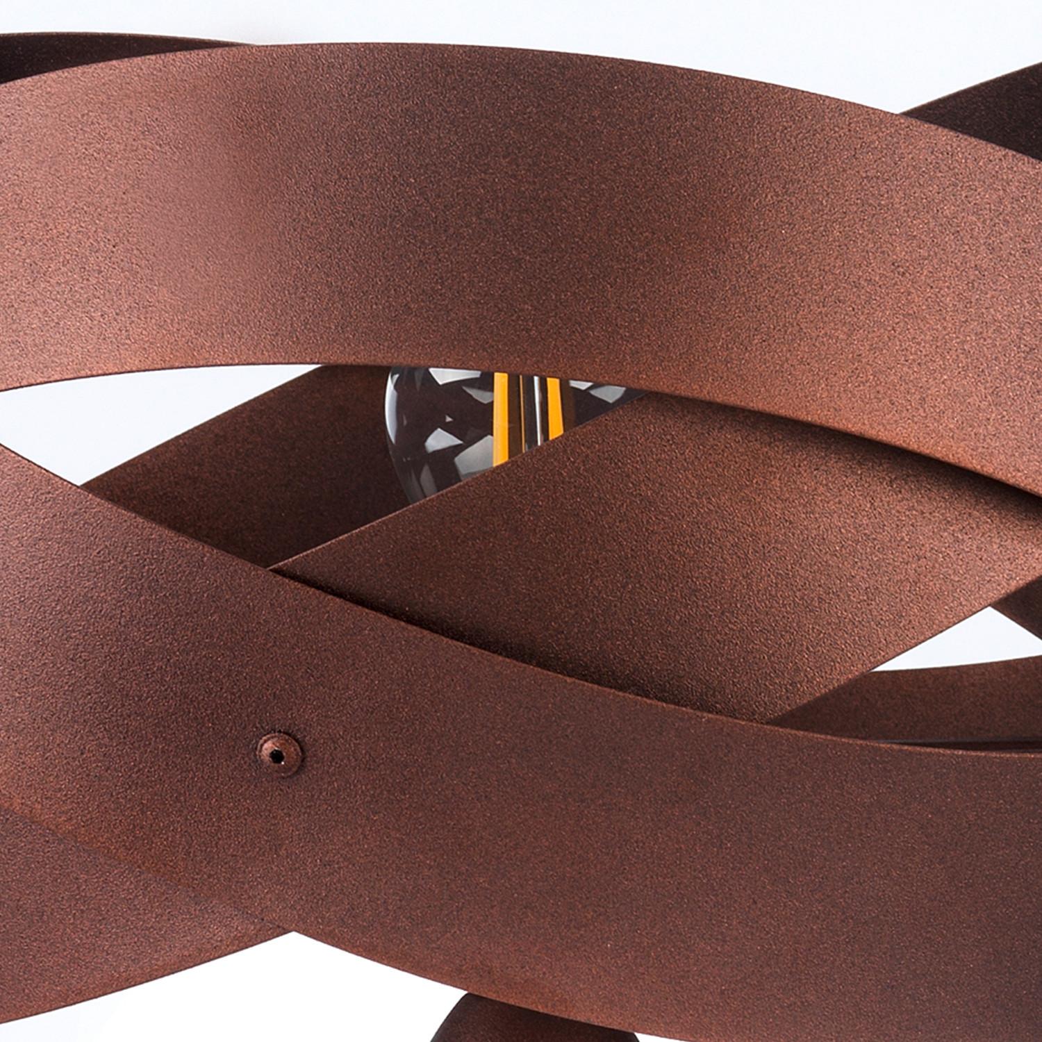 Tischleuchte 5020/Lw - Rotbraun, Design, Metall (25/23cm)
