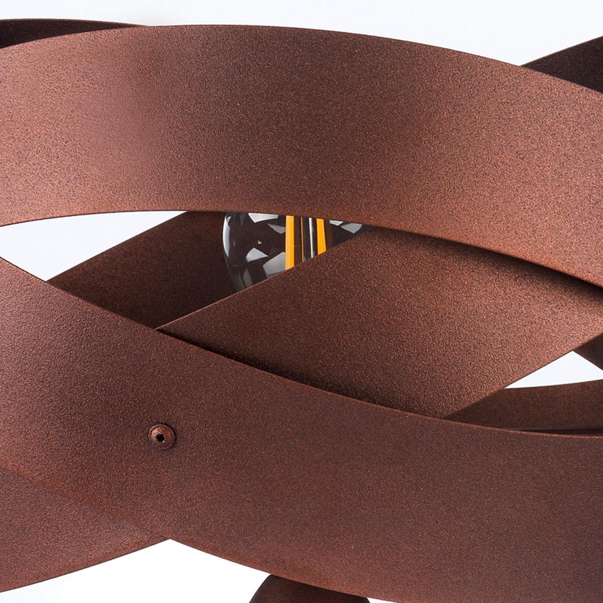Tischleuchte 5020/Lw - Rotbraun, Design, Metall (25/23cm)