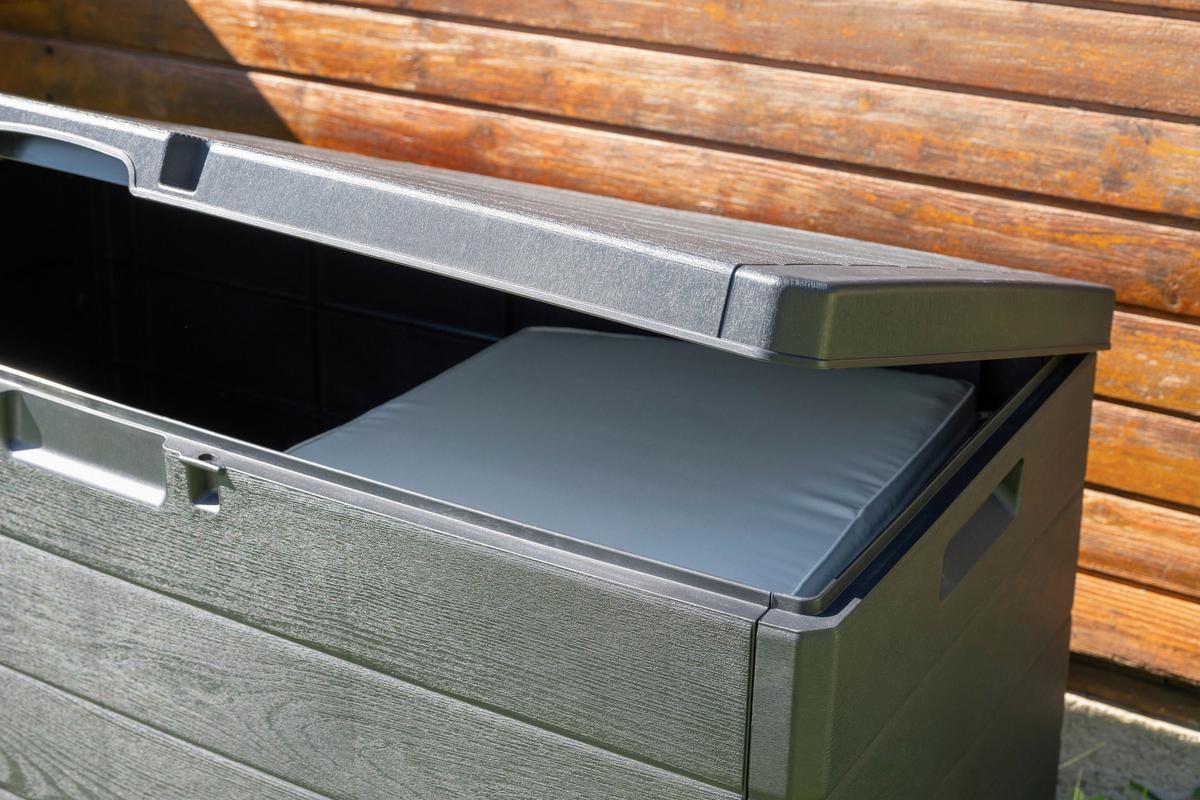 Kissenbox Alpha - Anthrazit, MODERN, Kunststoff (118/59/57cm) - Luca Bessoni