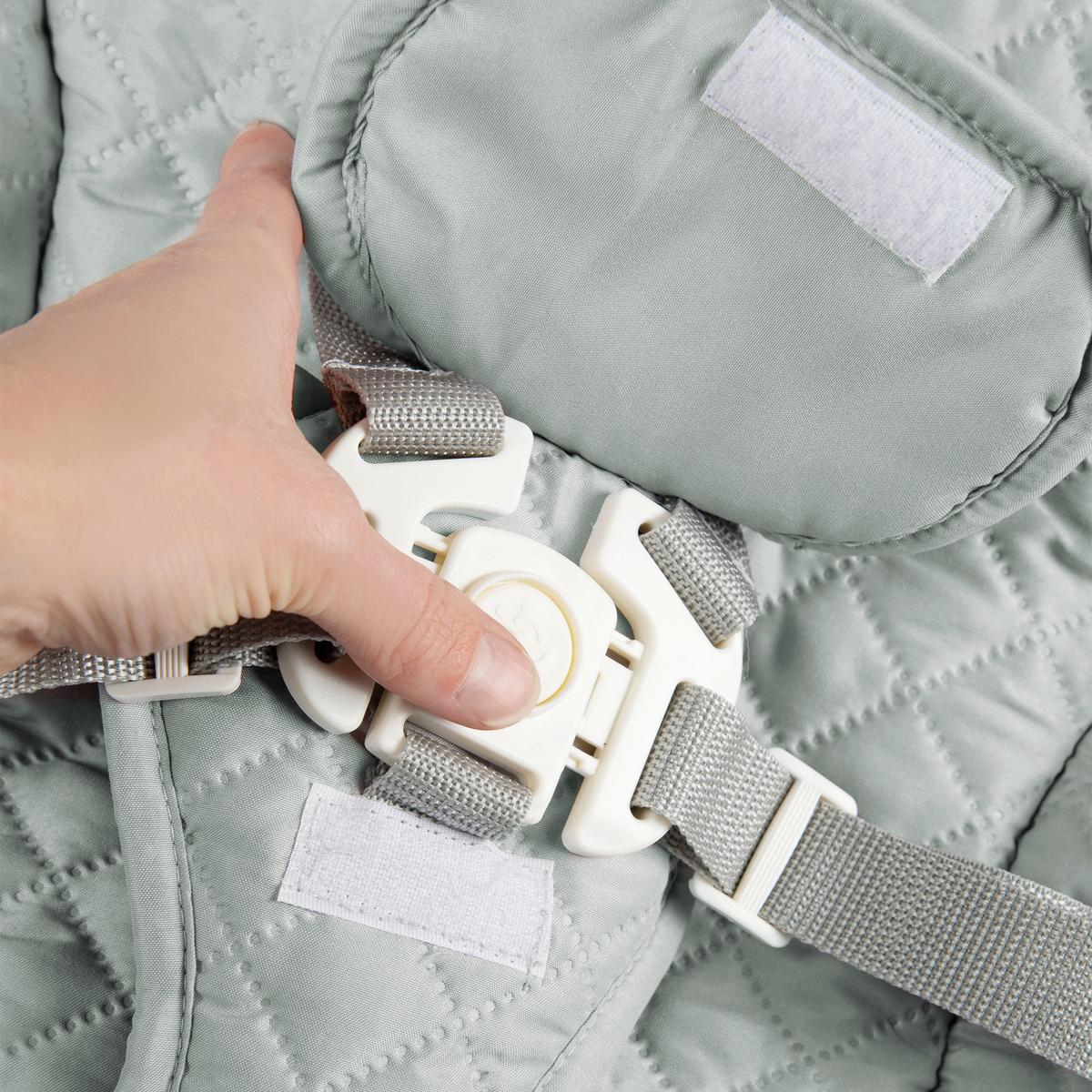 Hochstuhl Weiß/pastellgrün Mit Sitz/liegefunktion - Pastellgrün/Weiß, Basics, Holzwerkstoff/Textil (46/94/66,5cm) - Roba