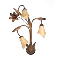 Wandleuchte 4230/ap3 - Bronzefarben, KONVENTIONELL, Glas/Metall (40/24/70cm)