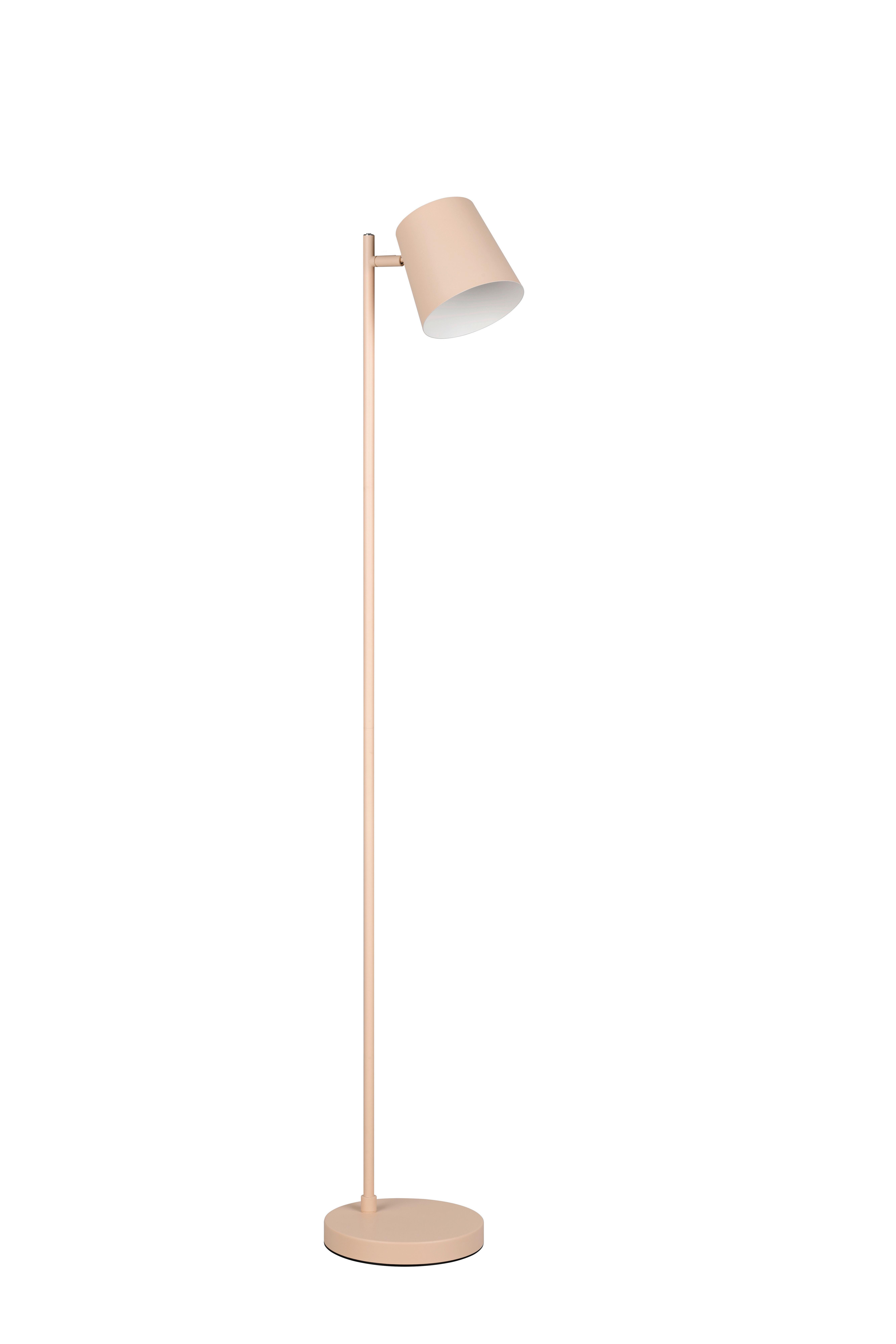 Akku-Stehleuchte Blake Weiß Sandfarben D: 20 cm - Sandfarben/Weiß, KONVENTIONELL, Metall (20/125cm)