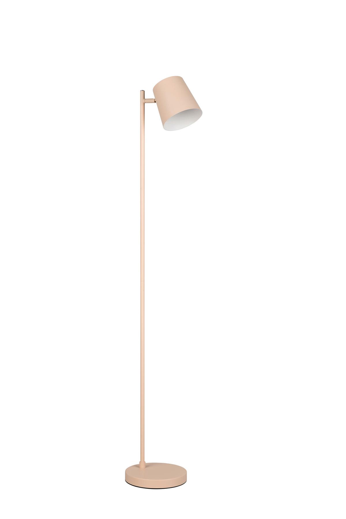 Akku-Stehleuchte Blake Weiß Sandfarben D: 20 cm - Sandfarben/Weiß, KONVENTIONELL, Metall (20/125cm)