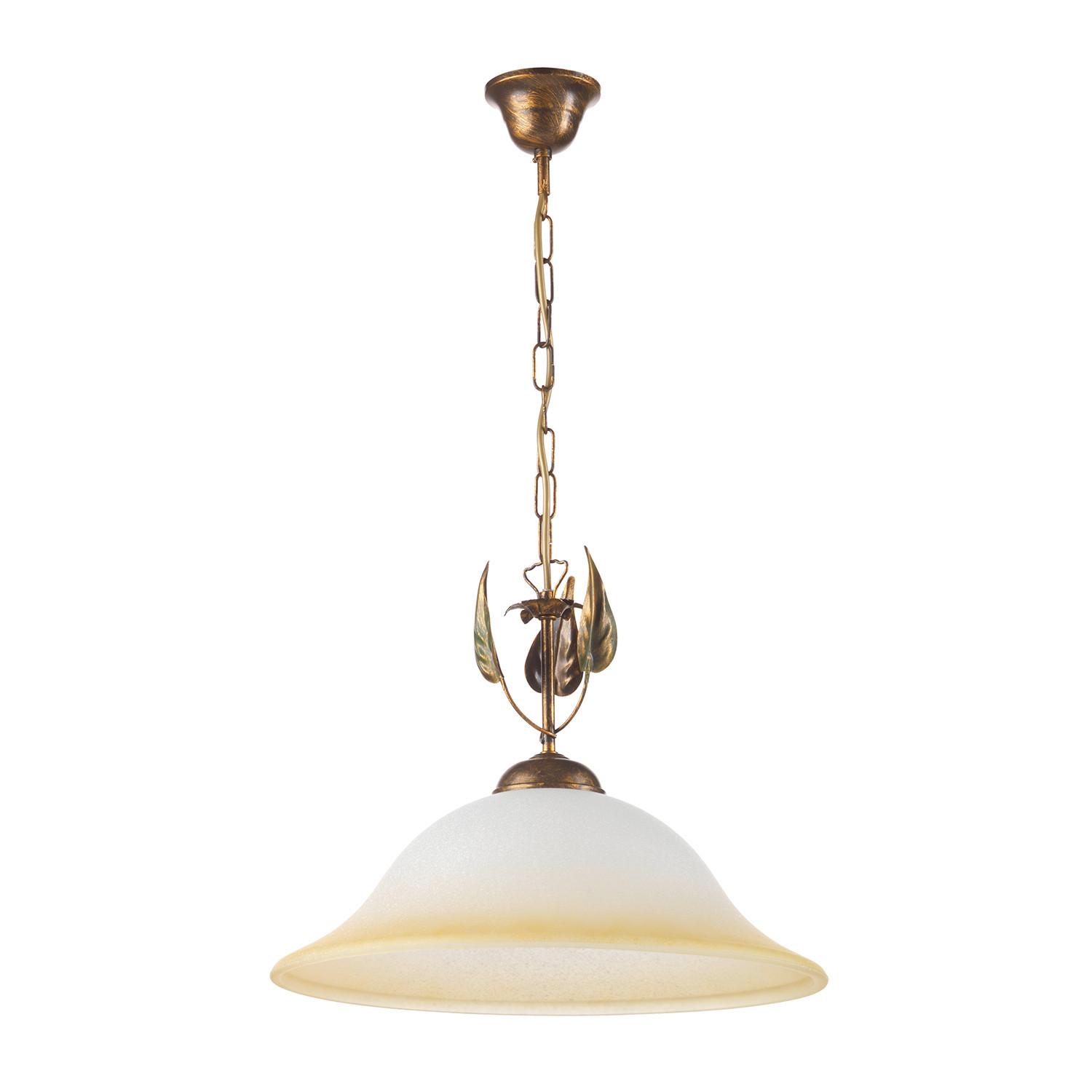 Hängeleuchte Klar Bronzefarben L: 40 cm - Klar/Bronzefarben, KONVENTIONELL, Glas/Metall (40/40/90cm)