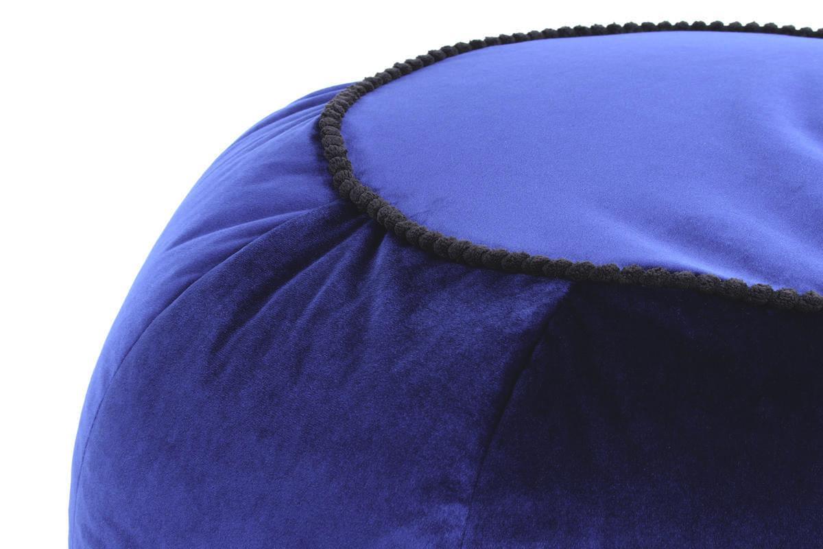Pouf Taj Mahal Blau - Blau, Basics, Textil (65/35cm)