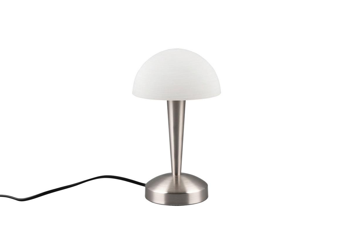 Tischleuchte R59561107 Canaria - Weiß/Nickelfarben, Basics, Glas/Metall (15/26,5cm)