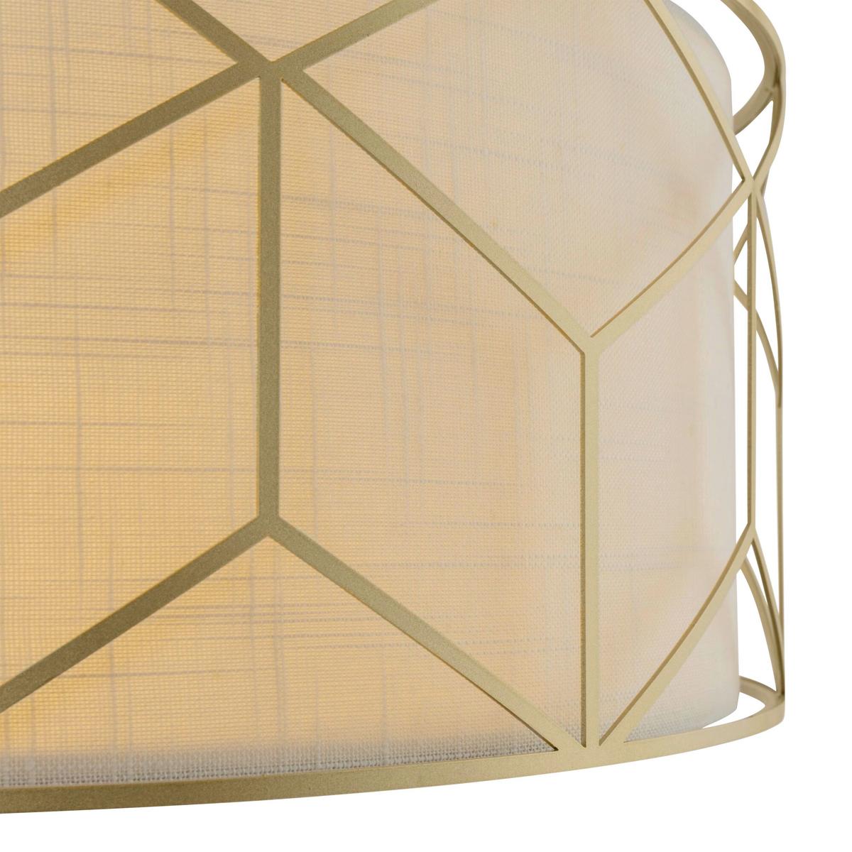 Pendelleuchte Messina - Goldfarben, Basics, Kunststoff/Textil (49/19/45cm) - MAYTONI