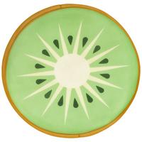 Schwimmkissen Kiwi Textil Dunkelgrün/Grün/Honig mit Zip - Dunkelgrün/Grün, Basics, Textil (85/22cm)