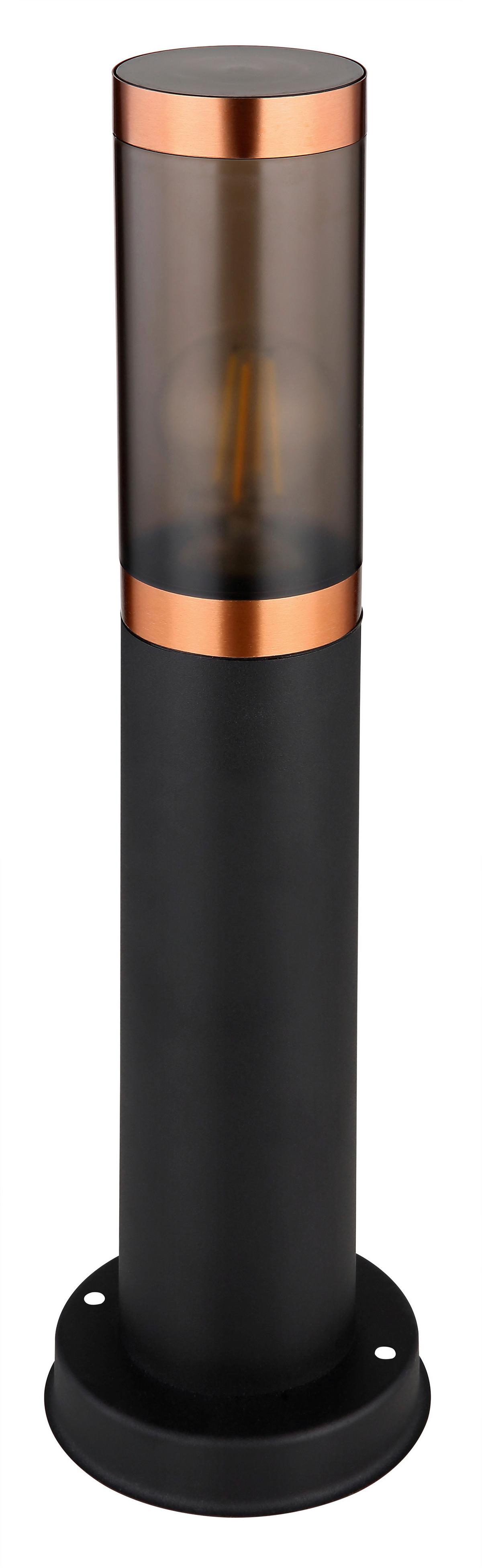 Außenleuchte 3158bc - Schwarz/Kupferfarben, Design, Kunststoff/Metall (12,7/45cm) - Globo