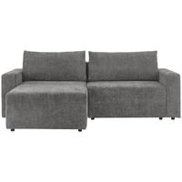Ecksofa Dallas - Schlammfarben/Schwarz, MODERN, Holz/Kunststoff (173/258cm)