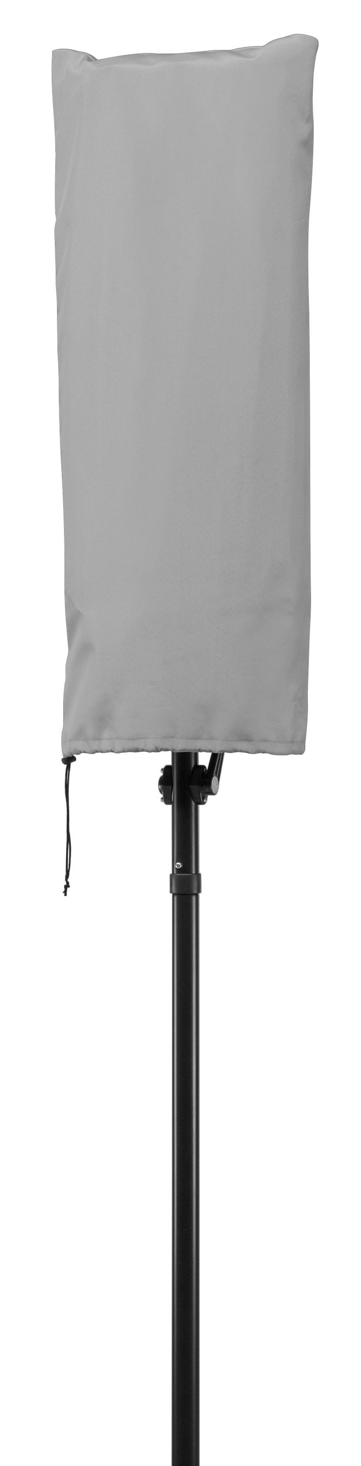 Doppelsonnenschirm Salerno BxHxT: 300x220x150cm Silbergrau - Anthrazit/Hellgrau, Basics, Textil/Metall (300/220/150cm) - Schneider