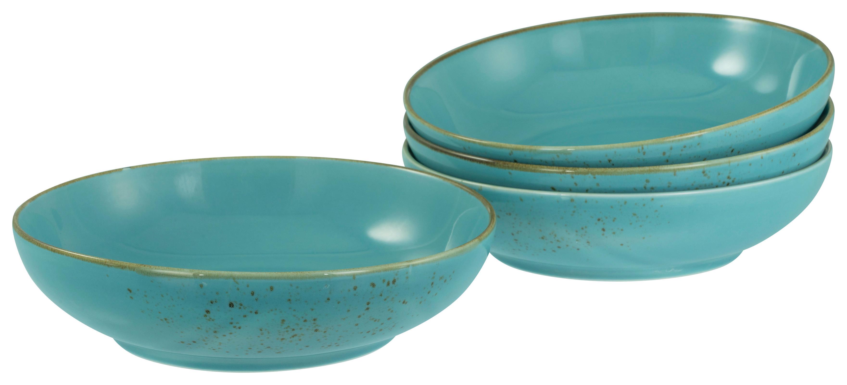 Schüsselset Nature Collection Water, 4--Teilig., Blau - Blau, Design, Keramik - Creatable