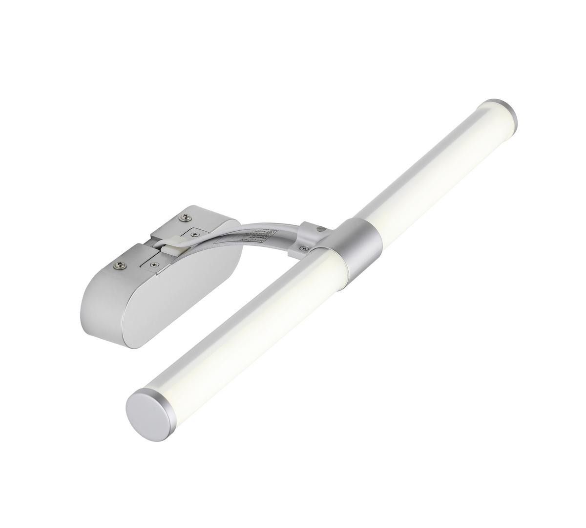 Led-wandleuchte Sinan 1-Flammig - Silberfarben, MODERN, Kunststoff/Metall (40/16,8/9,6cm) - Luca Bessoni
