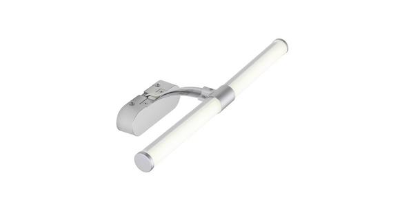 LED-Wandleuchte Sinan 1-Flammig - Silberfarben, MODERN, Kunststoff/Metall (40/16,8/9,6cm) - Luca Bessoni