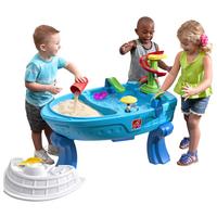 Sand- Und Wassertisch Step Fiesta Cruise Bxhxt 100x71x67 Cm - Blau/Multicolor, MODERN, Kunststoff (100,3/71,1/67,3cm) - Ambia Garden