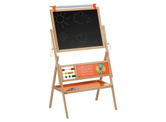Schultafel Multi mit Zubehör - Braun/Orange, Holz/Kunststoff (63/43/112cm) Schultafel Multi mit Zubehör - Braun/Orange, Holz/Kunststoff (63/43/112cm)