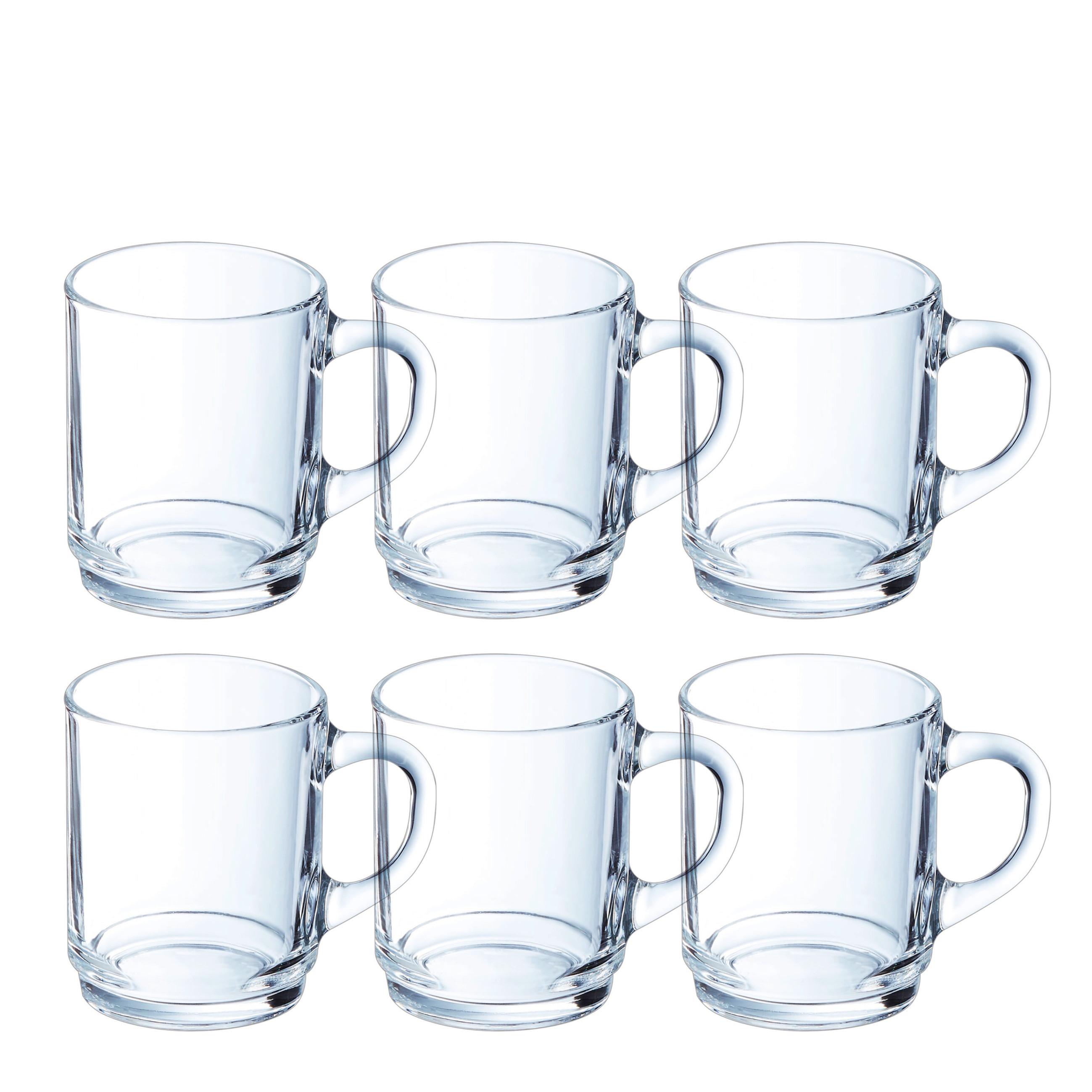 Teegläserset 6-Teilig Glas, 240 ml - Transparent, Basics, Glas (7/9cm) - Mäser