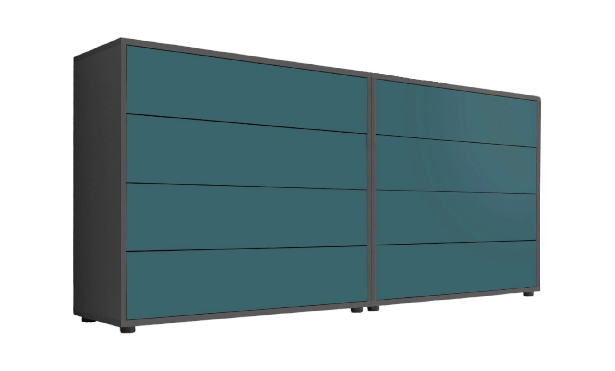 Sideboard Mailand 1 B: 158 Cm Petrol