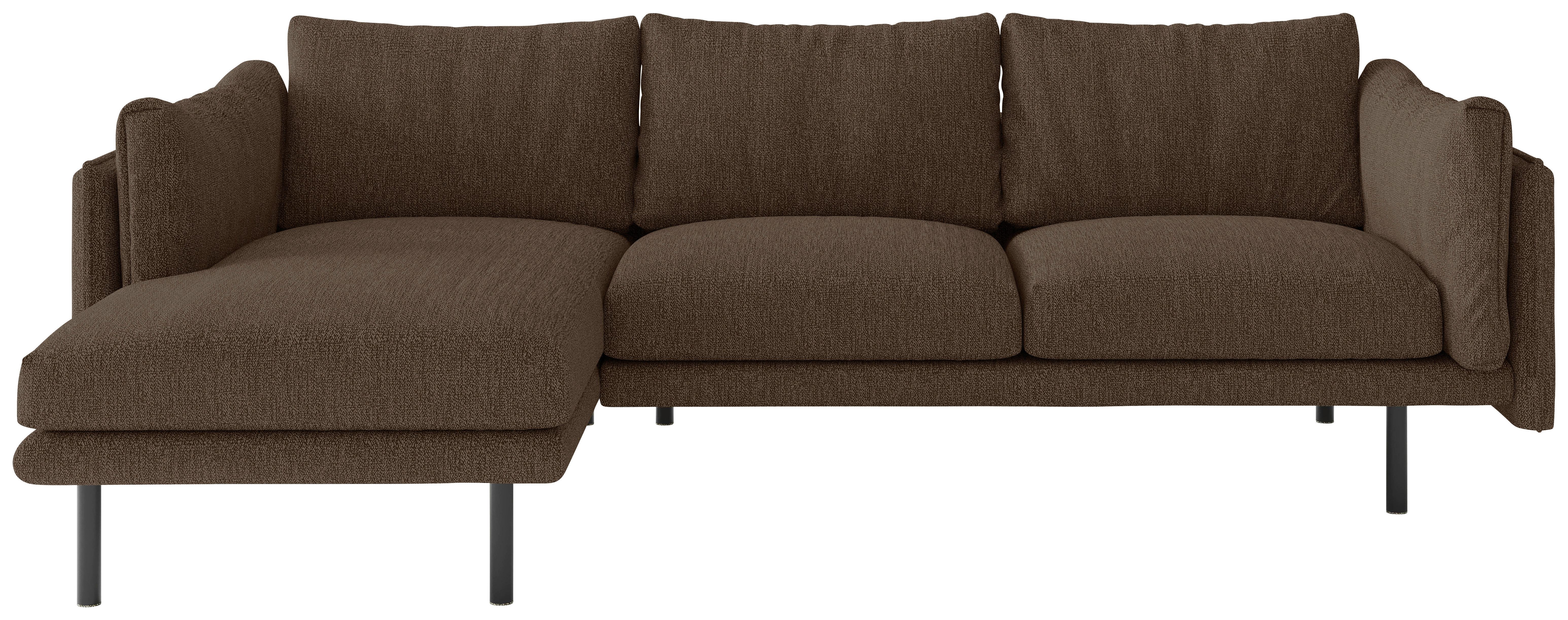 Ecksofa Salama - Hellbraun/Beige, Design, Textil (160/268/100cm) - Livetastic