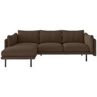 Ecksofa Salama - Hellbraun/Beige, Design, Textil (160/268/100cm) - Livetastic