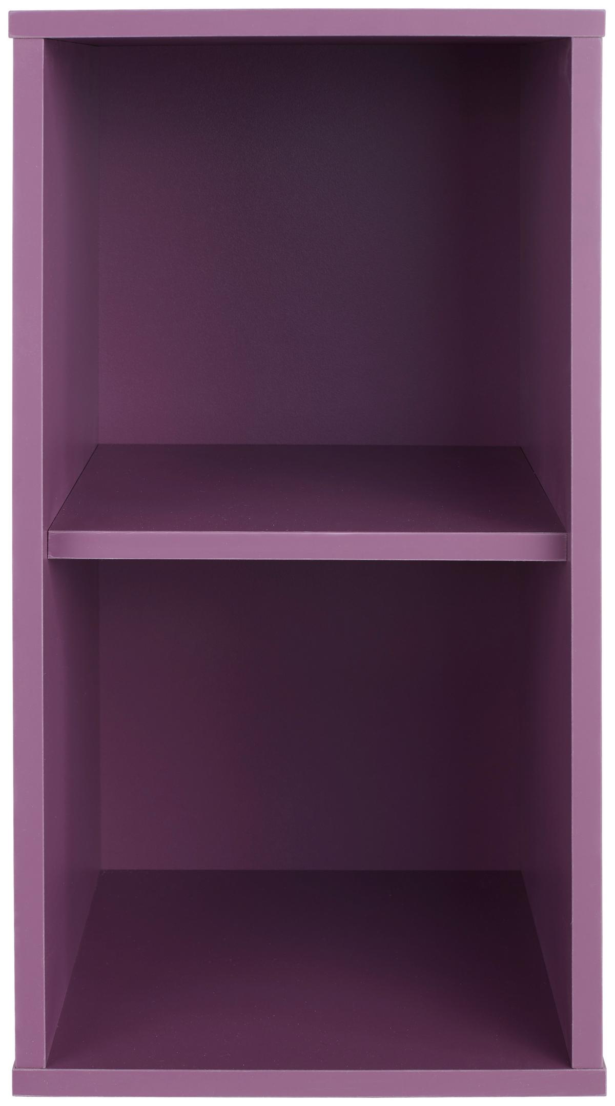 Regal stehend/Hängend Box B: 23 cm Violett - Violett, MODERN, Holzwerkstoff (23/46/25cm) - Ondega