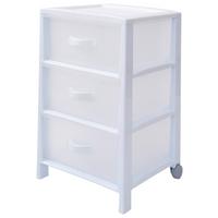 Allzweckwagen Futura mit 3 Fächern Kunststoff B: 39,5 cm - Weiß, Basics, Kunststoff (38/39,5/57cm)