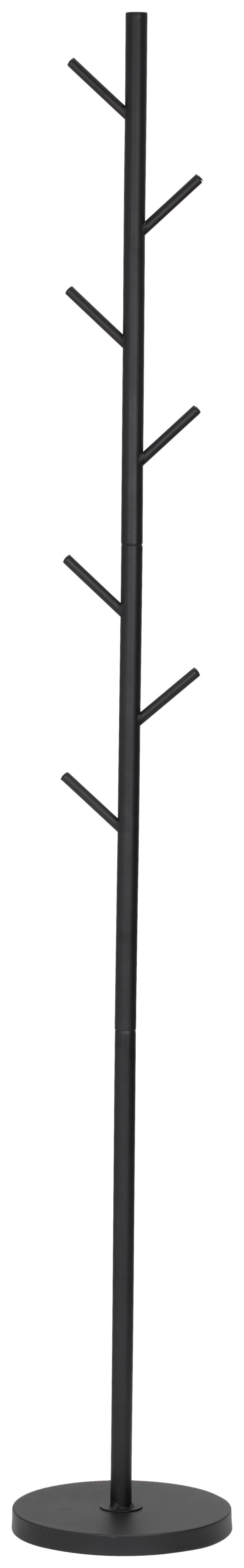 KLEIDERSTÄNDER Schwarz B: 28cm - Schwarz, MODERN, Metall (28/176/28cm) - P & B