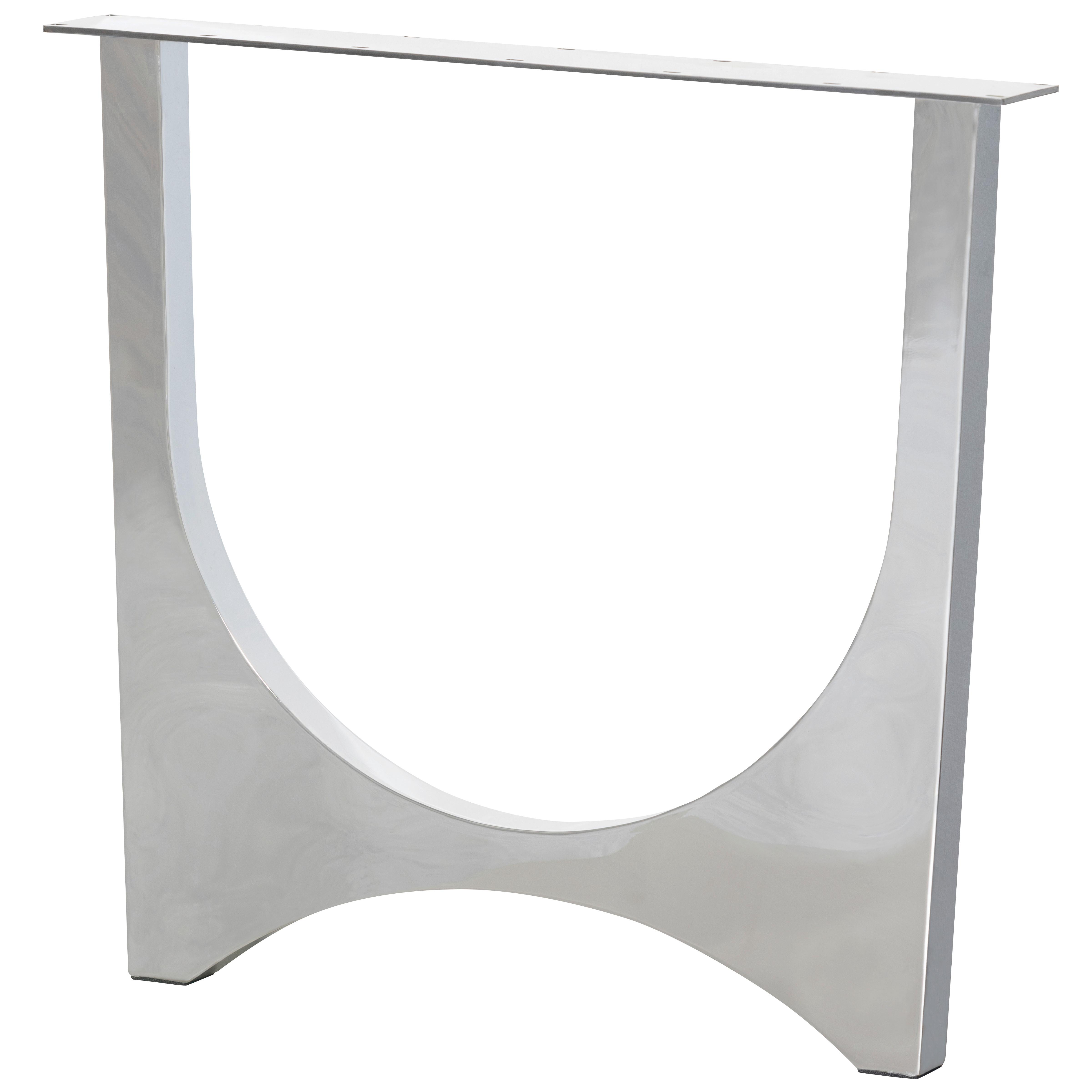 TISCHGESTELL Tablo Chromfarben B: 79cm - Chromfarben, MODERN, Metall (79/72/10cm) - Livetastic
