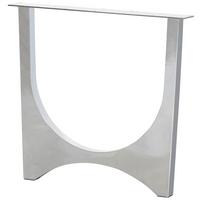 TISCHGESTELL Tablo Chromfarben B: 79cm - Chromfarben, MODERN, Metall (79/72/10cm) - Livetastic