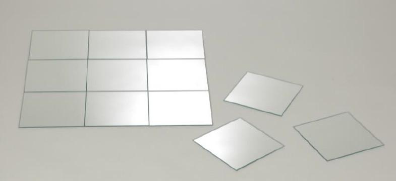 Tükörcsempe Készlet Quattro Silber 108-096 - Modern, Üveg (15/15cm) - Ondega