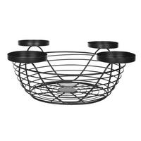 Kerzenhalter Claudia - Schwarz, KONVENTIONELL, Metall (24,5/10cm) - Luca Bessoni