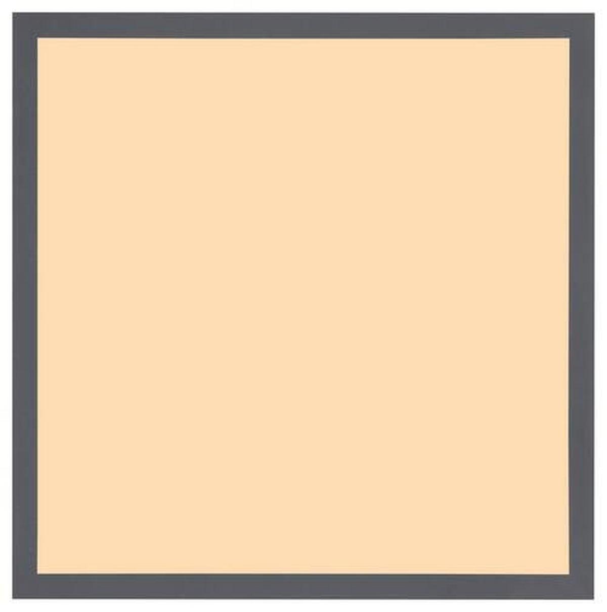 Led-deckenleuchte Doro L: 45 Cm - Opal/Graphitfarben, Basics, Kunststoff/Metall (45/45/6,5cm) - Globo