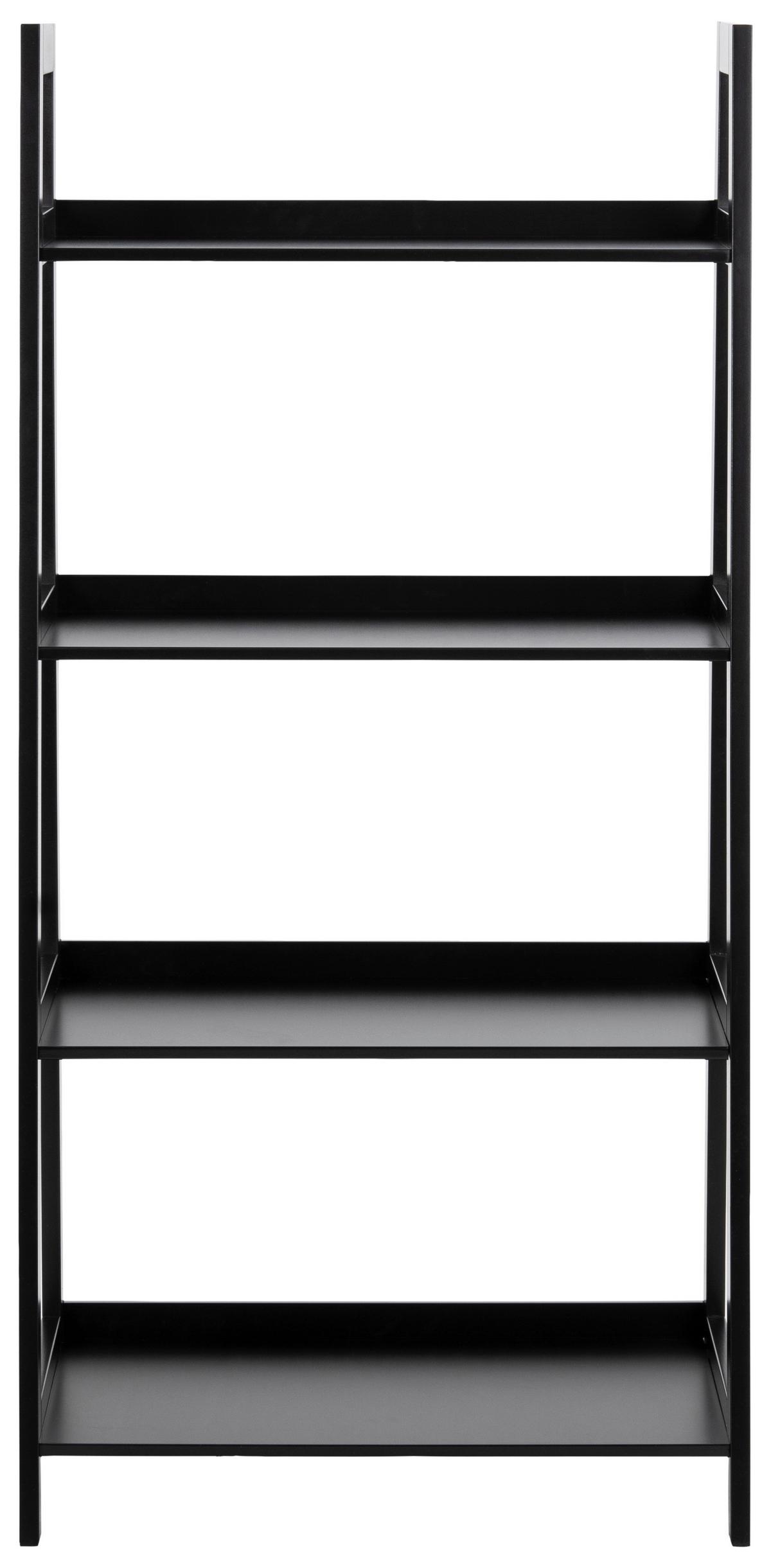 Regal Wally B: 63cm Schwarz WALLY - Schwarz, KONVENTIONELL, Holzwerkstoff (63/130/40cm) - MID.YOU