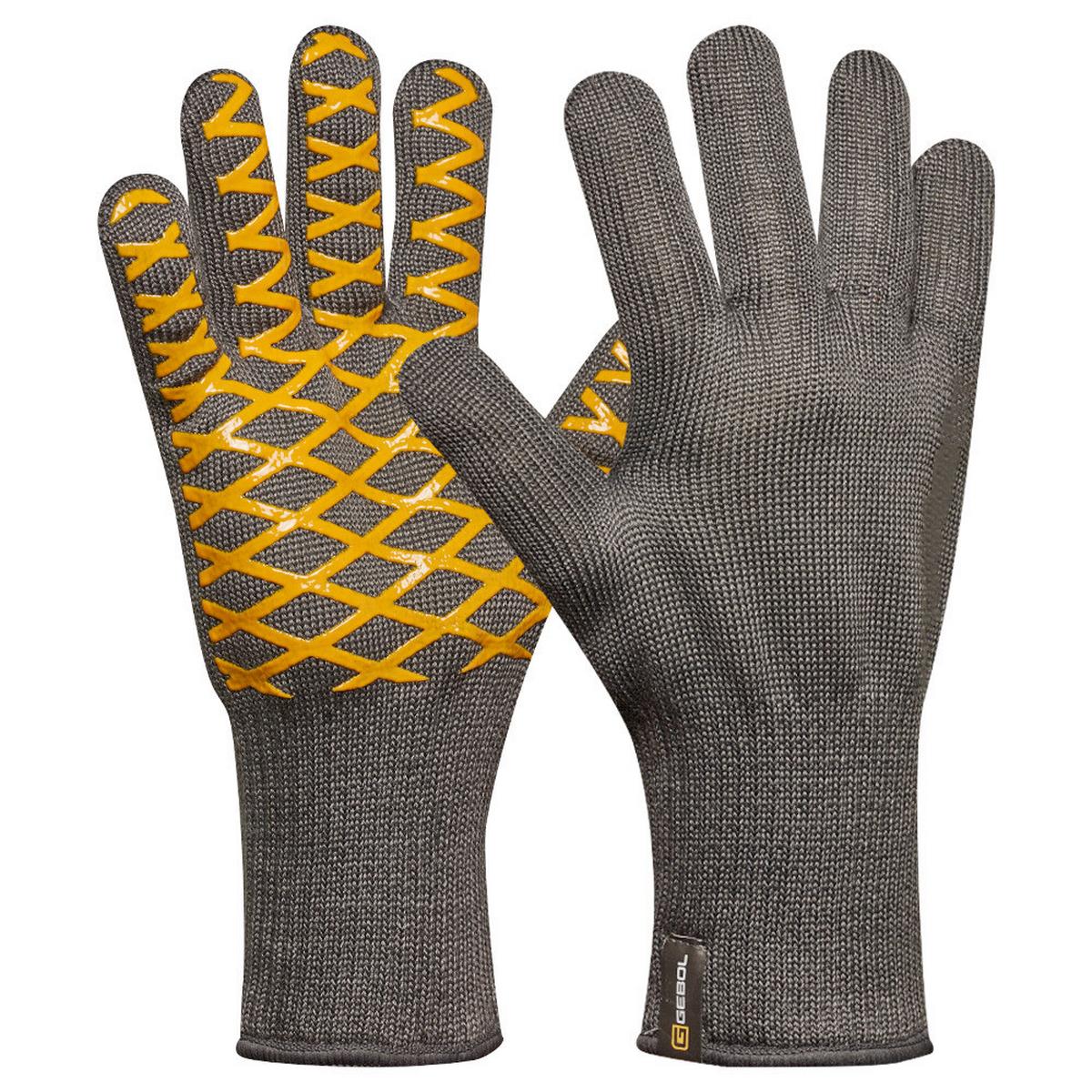 Grillhandschuh Grill Master aus Kunststoff - Gelb/Grau, Basics, Kunststoff (40/18/3,5cm)