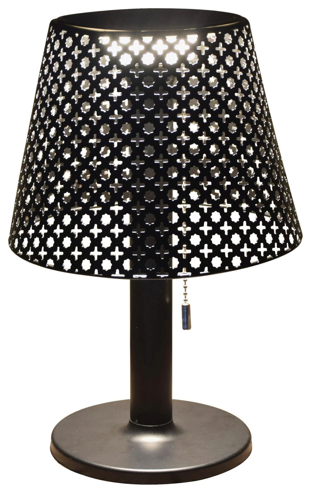 Solárne svietidlo Ino, P/V: ca 21/35cm, čierna - čierna, Modern, kov/plast (21/35cm) - Modern Living