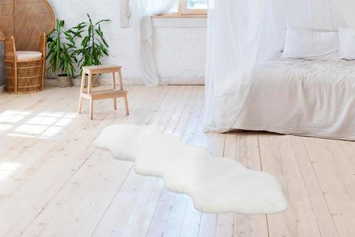 Kunstfell Rabbit Weiß 60x180 cm - Weiß, Trend, Textil (60/180cm) - Kayoom