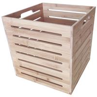 ÚLOŽNÝ BOX BAMBOO - přírodní barvy, Moderní, kompozitní dřevo/přírodní materiály (31/31/31cm) - ecoTree