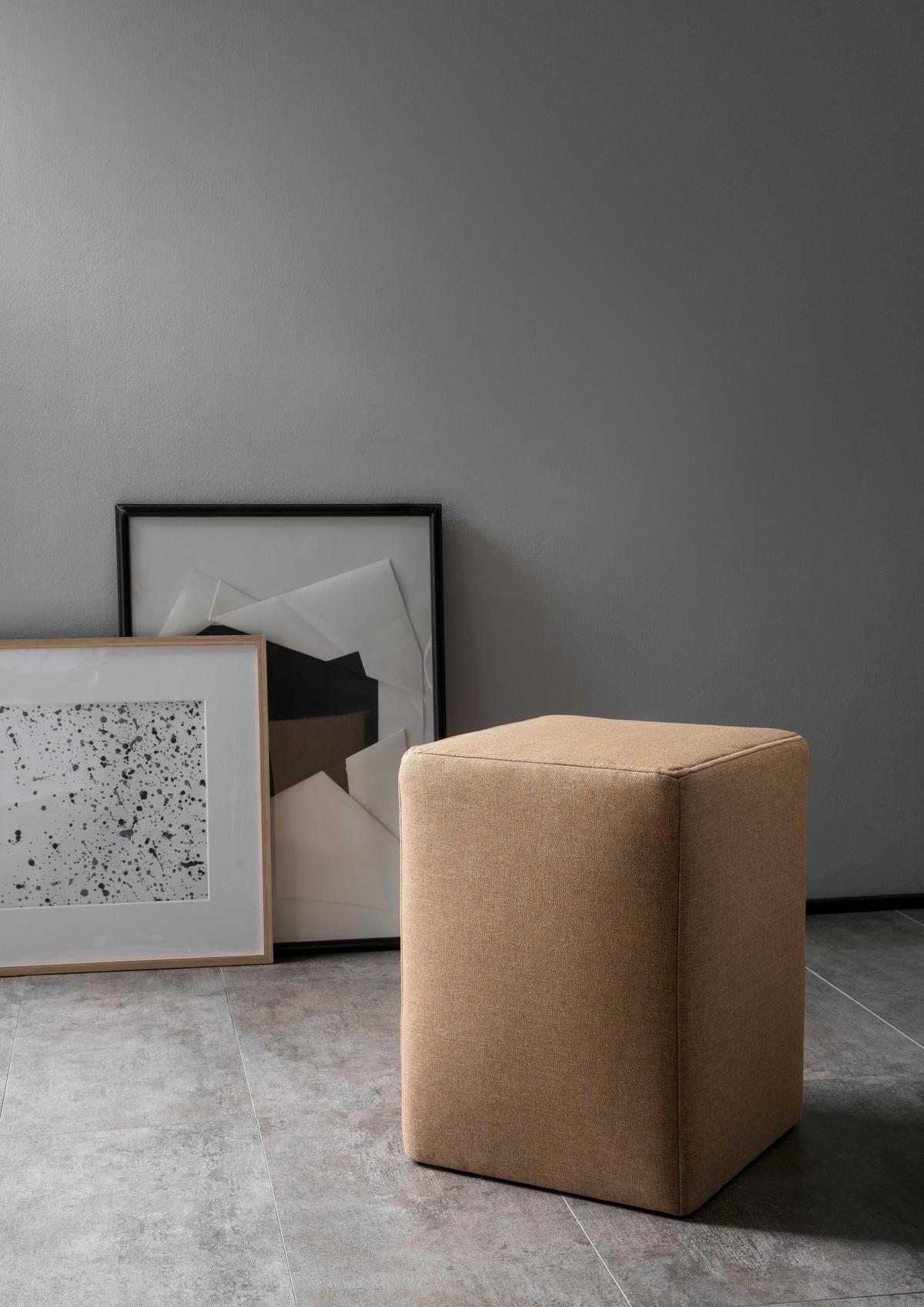 Hocker Looks Xx - Messingfarben/Silberfarben, Design, Textil (38/47/38cm) - LOOKS by W.Joop