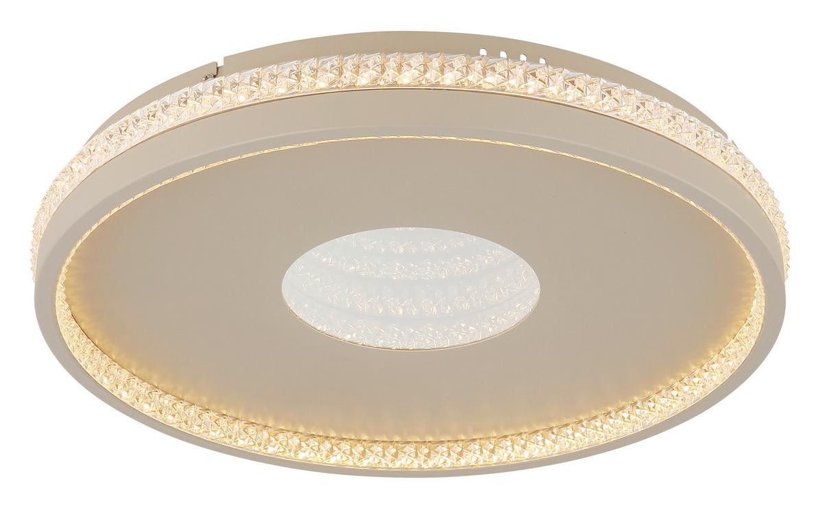 Led Mennyezeti Lámpa 48563-30s  Shirley - homokszínű/átlátszó, Design, műanyag/fém (41/6.5cm) - Globo