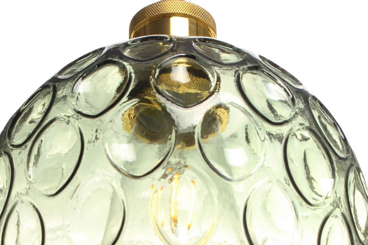 Hängeleuchte Corona Grün B: 18 cm - Grün, Basics, Glas (18/18/27cm) - Kayoom