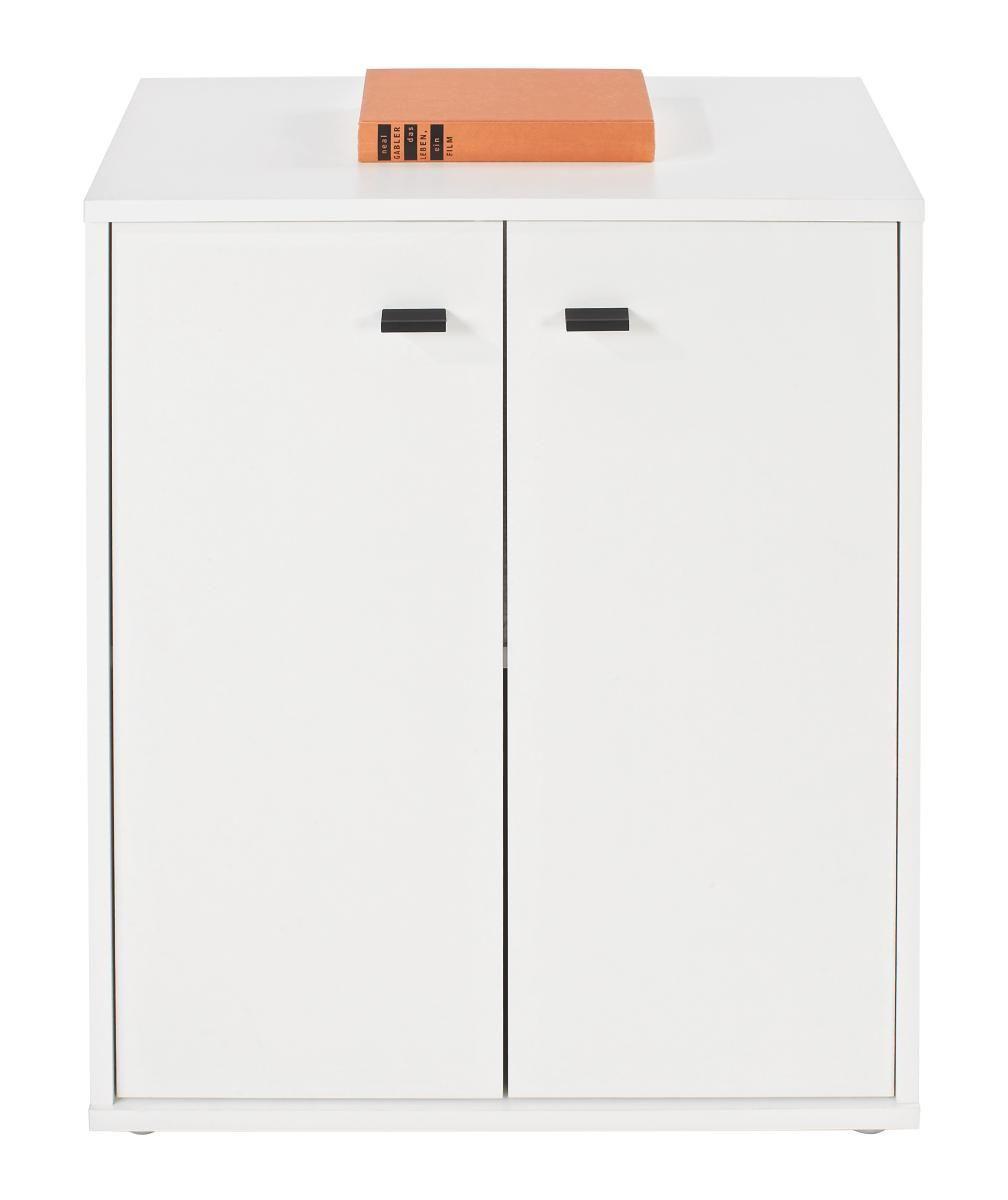 Kommode B: 60 cm Boni, Weiß - Weiß, MODERN, Holzwerkstoff (60/70/30cm)