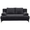Schlafsofa Sally Schwarz B: 211 Cm - Schwarz, KONVENTIONELL, Textil (211/96/105cm) - MID.YOU