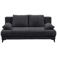 Schlafsofa Sally Schwarz B: 211 Cm - Schwarz, KONVENTIONELL, Textil (211/96/105cm) - MID.YOU
